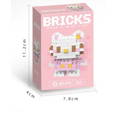 Конструктор брікс (Bricks) персонажі Куромі, Мелоді, Хелоу Кітті, Пікачу, Спанч Боб