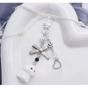 Брелок із підвіскою Песик Білий