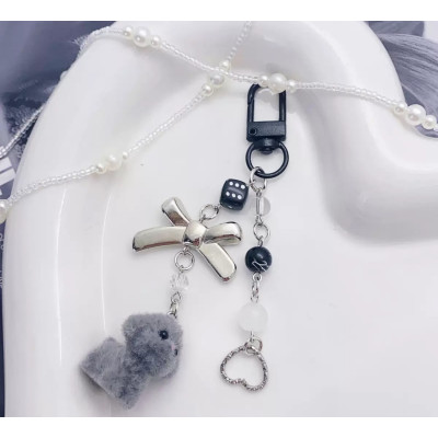 Брелок із підвіскою Песик Сірий