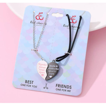 Парні кулони магнітні Серце Чорно-біле