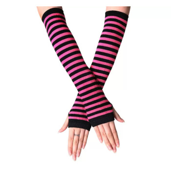 Мітенки щільні Рожево-чорні