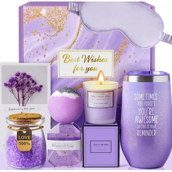 Подарунковий набір із 6 предметів Spa Box Max Лавандовий