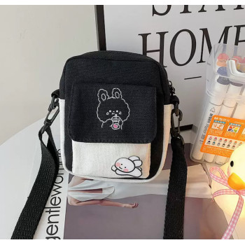 Міні сумочка з ведмедиком Чорна