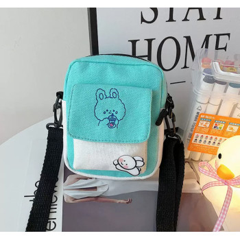 Міні сумочка з ведмедиком Лазурова