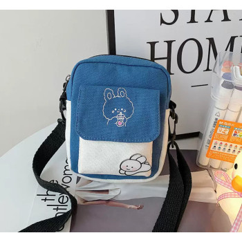 Міні сумочка з ведмедиком Синя