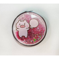 Розкладне люстерко рожеве Свинка