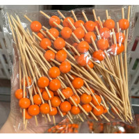 Шпажки для декору Помаранчеві (50шт)