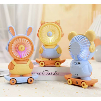 Вентилятор з точилкою і ліхтариком Зайчик