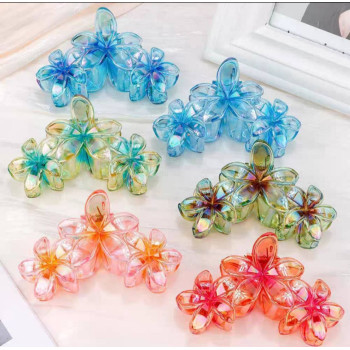 Заколка Квітка потрійна Перламутр