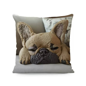 Декоративна наволочка Бульдог Мокко 45×45 см