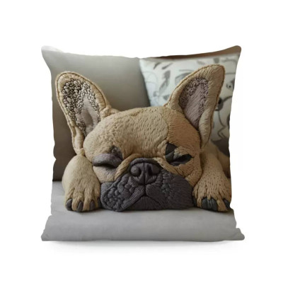 Декоративна наволочка Бульдог Мокко 45×45 см