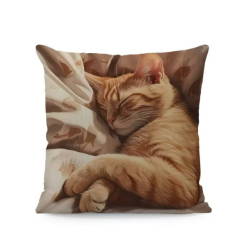 Декоративна наволочка Рудий Котик 45×45 см