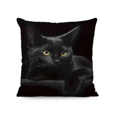 Декоративна наволочка Чорний Кіт 45×45 см