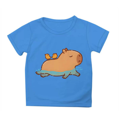 Футболка дитяча Капібара і пташки Блактина