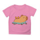 Футболка дитяча Капібара і пташки Рожева