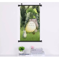 Постер Тоторо під листочком