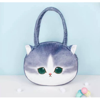 Сумка м'яка Котик Сірий