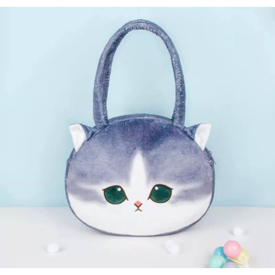 Сумка м'яка Котик Сірий