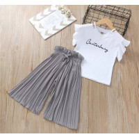 Легкий костюм весна/літо (футболка+брюки) Графітовий