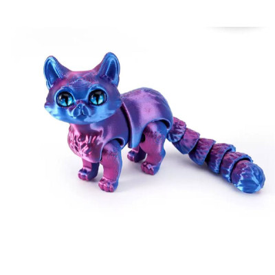 Іграшка 3D антистрес Котик Фіолетово-синій