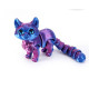 Іграшка 3D антистрес Котик Фіолетово-синій