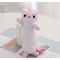 Брелок м’яка іграшка Кіт-Батон Рожевий