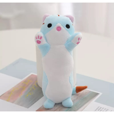 Брелок м’яка іграшка Кіт-Батон Блакитний