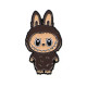 Металевий значок Лабубу (Labubu) Коричневий