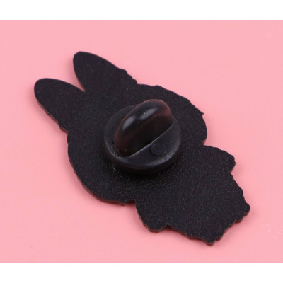 Металевий значок Лабубу (Labubu) Блакитний