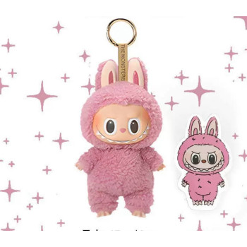 Фігурка брелок Лабубу (Labubu) Рожевий