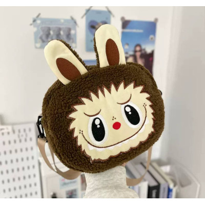 Сумка через плече Лабубу Labubu Коричнева