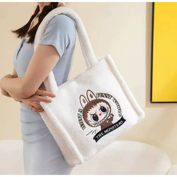 Сумка-шопер Лабубу Labubu Біла