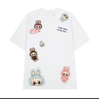 Футболка з Лабубу (Labubu) Oversize Біла