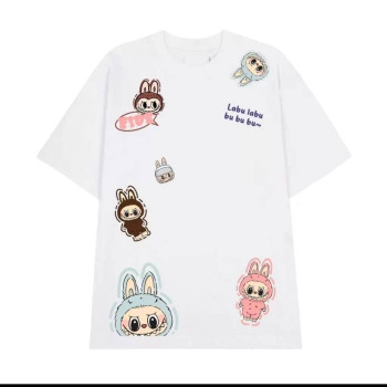 Футболка з Лабубу (Labubu) Oversize Біла