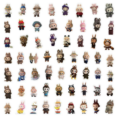 Набір наліпок Лабубу (Labubu) 60шт.