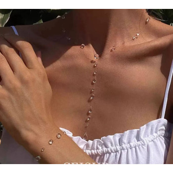 Набір прикрас кулон і браслет Краплинка