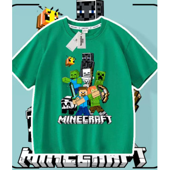 Дитяча футболка Minecraft Зелена