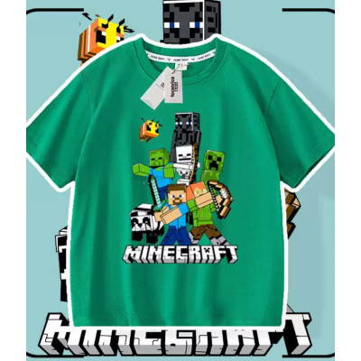 Дитяча футболка Minecraft Зелена