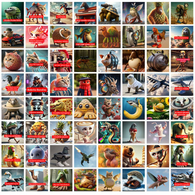 Набір наліпок Італійські тварини Brainrot Меми з тік-току