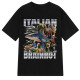 Футболка Italian Brainrot Італійські тварини меми Чорна