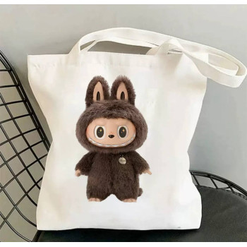 Сумка-шопер Лабубу Labubu Біла