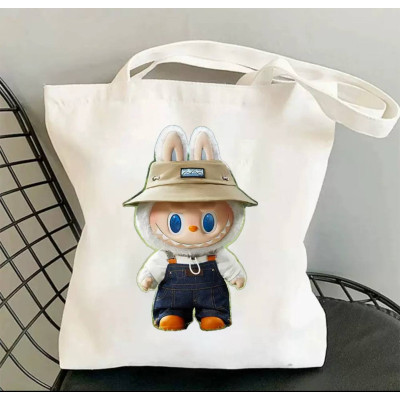 Сумка-шопер Лабубу Labubu Біла