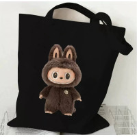 Сумка-шопер Лабубу Labubu Чорна