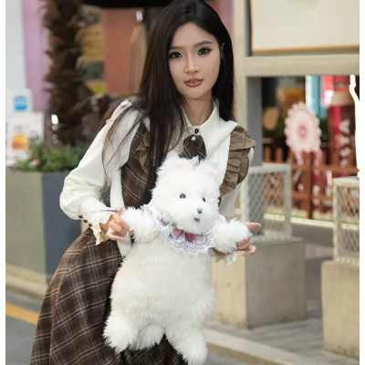 Плюшевий рюкзак у формі песика