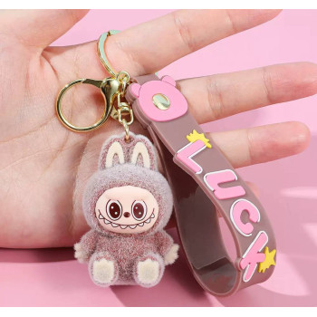 Брелок Лабубу Labubu Сидячий Коричневий