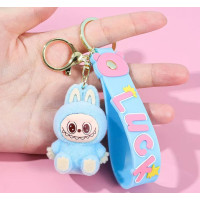 Брелок Лабубу Labubu Сидячий Блакитний