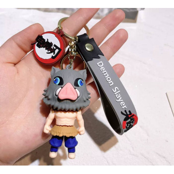 Брелок Клинок, що знищує демонів (Demon Slayer) Іноске Хашібіра (Inosuke Hashibira)