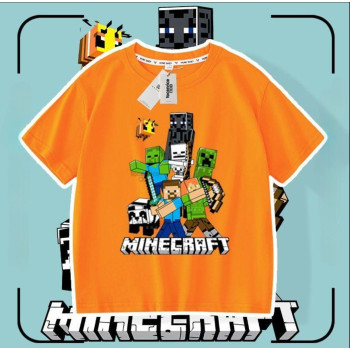 Дитяча футболка Minecraft Помаранчева