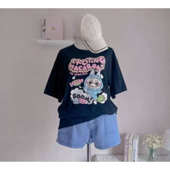 Футболка Лабубу Labubu Чорна