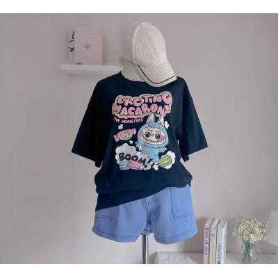 Футболка Лабубу Labubu Чорна